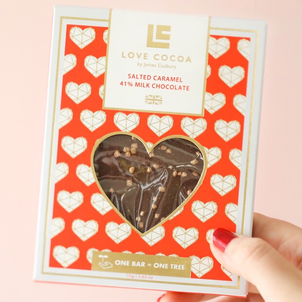 Love Cocoa Salted Caramel 41% Milk Chocolate Bar Love Cocoa Salted Caramel 41% Milk Chocolate Bar