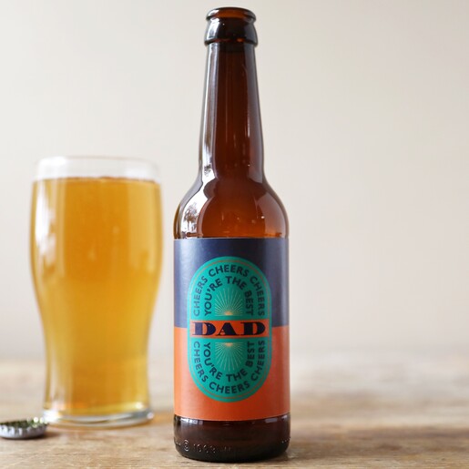 Personalised You're The Best Malt Coast Beer with Full Pint Glass of Beer 