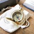 Solid Brass Compass with Storage Bag