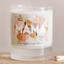 Personalised Bloom Scented Soy Candle