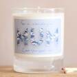 Personalised Vintage Blue Mum Mother's Day Scented Soy Candle
