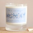 Personalised Vintage Blue Mummy Mother's Day Scented Soy Candle