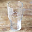 Empty Papasaurus Pint Glass