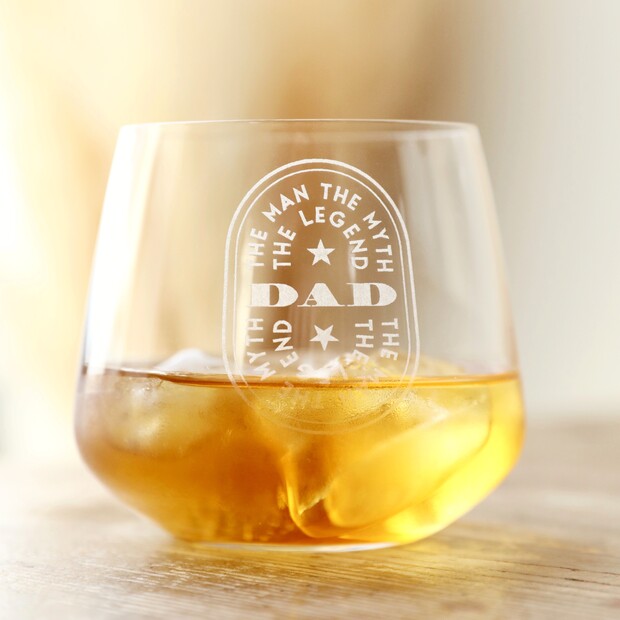 The Legend Dad Whiskey Glass The Legend Dad Whiskey Glass