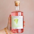 Model Holding Personalised 50cl August Birthstone Gin