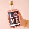 Model Holding Personalised 50cl Bold Love Gin