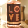 Close Up of Personalised 50cl Bold Love Gin