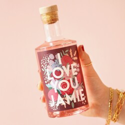 Personalised 500ml I Love You Gin