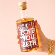 Model Holding Personalised 50cl I Love You Whisky