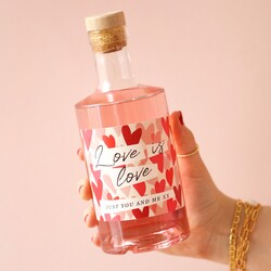 Personalised 500ml Love is Love Gin