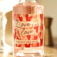 Close Up of Personalised 50cl Love is Love Gin