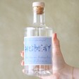 Model Holding Personalised 50cl Vintage Blue Mummy Mother's Day Alcohol