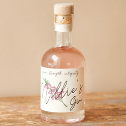 Personalised Birth Flower 10cl Gin