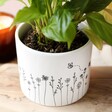 Ceramic Bumbling Bee Planter with Plant