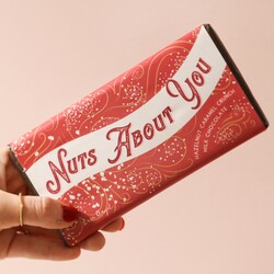Nuts About You Hazelnut and Caramel Crunch Milk Chocolate Bar