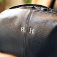 Close Up of Initials on Personalised Embroidered Initials Washbag