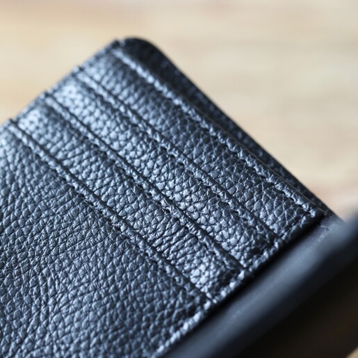 Card Slots inside Personalised Initials Vegan Leather Wallet