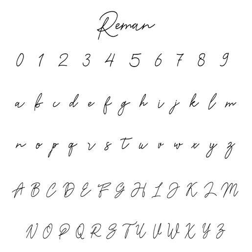 LA font for Personalisation