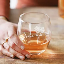 Personalised Birth Flower Tumbler