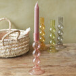 Pink candlestick in Sass & Belle Bubble Candlestick Holder in Pink