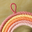 Close up of Sass & Belle Cotton Earth Rainbow Wall Decoration