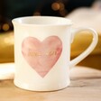 Ceramic Sass & Belle Love You Pink Heart Mug