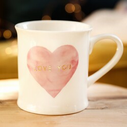 Sass & Belle Love You Pink Heart Mug