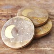 Sass & Belle Set of 4 Wooden Crescent Moon Coasters