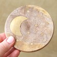 Model Holding Sass & Belle Set of 4 Wooden Crescent Moon Coasters