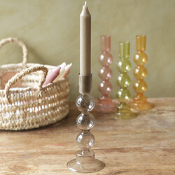 Sass & Belle Bubble Candlestick Holder in Grey