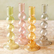 Sass & Belle Bubble Candlestick Holder in Grey, Orange, Pink and Yellow