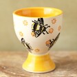Sass & Belle Busy Bee Egg Cup on wooden table