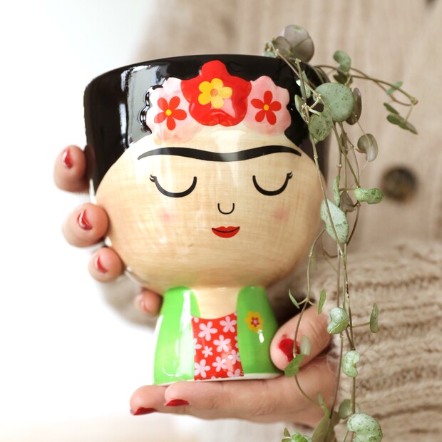 Frida Kahlo Planter | Sass & Belle | Lisa Angel