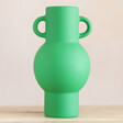 Large Amphora Vase in Apple Green