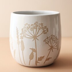 Sass & Belle Large Cow Parsley Planter, H14.5cm
