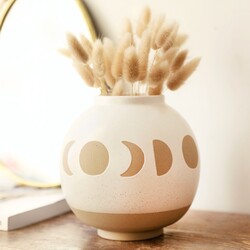 Sass & Belle Large Moon Phases Vase in White