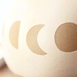 Close Up of Sass & Belle Large Moon Phases Vase in White