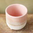 Inside of Sass & Belle Mojave Glaze Pink Egg Cup