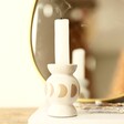 Sass & Belle Moon Phases Candlestick Holder with Unlit Candle