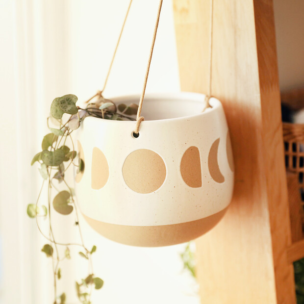 Sass & Belle Moon Phases Hanging Planter Sass & Belle Moon Phases Hanging Planter