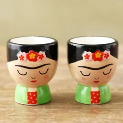 Sass & Belle Set of 2 Frida Kahlo Egg Cups