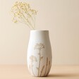Sass & Belle Small Cow Parsley Vase Filled With Dried Flowers