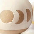 Close Up of Sass & Belle Small Moon Phases Vase in White