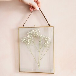 Large Brass 25cm x 20cm Hanging Frame
