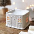 Gingerbread House Wax Melt Burner without Removable Roof