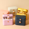 Petite Travel Ring Box in Pink With Other Available Colours