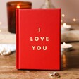 Red and Gold I Love You Book
