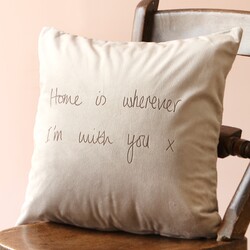 Personalised Handwriting Velvet Cushion