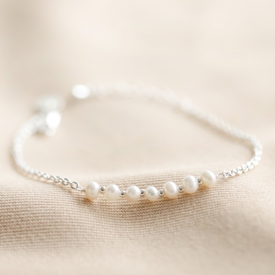 FRESHWATER PEARL BRACELET- 14k Yellow Gold - The Littl A$124.99 A$164.99  14k Yellow Gold Bracelets Bridal (Jewellery Only)