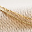 Close-up of Gold Stainless Steel Double Snake Chain Bracelet